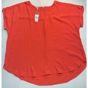 Maurices Sunrise Orange Blouse Size XXL, New with Tags